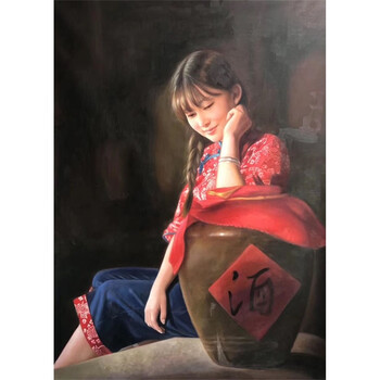 《悠闲生活》  布面油画拍卖已结束06黄晓玉 《优美》  布面油画