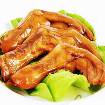 
                                        福建龙岩下洋特产灿丰泡鸭爪泡爪鸭脚鸭掌香辣鸭掌28g×10个装                
