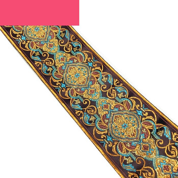 复古宽花边辅料织带窗帘服装饰品配件民族风花边*定制 9cm古铜色