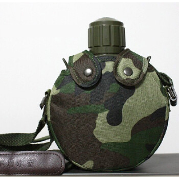 野营不锈钢保温杯俄罗斯运动登山水杯便携保温军迷加厚铝制背带水壶