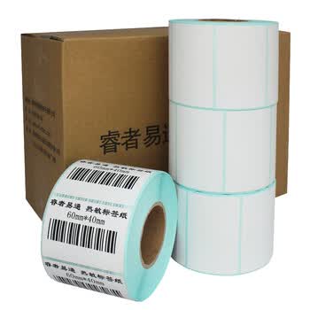 睿者易通（WITEASY）单防热敏条码打印纸40*30不干胶称纸背胶纸奶茶店杯贴标签纸12卷（800枚/卷）