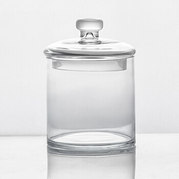 御壶堂 玻璃罐储物罐透明糖果罐 厨房储藏罐卫浴收纳罐展示器皿摆件