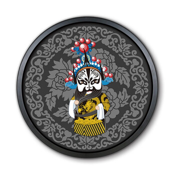 新款qiuboss京剧戏曲花旦人物川剧脸谱装饰画餐饭馆厅火锅店包间墙面