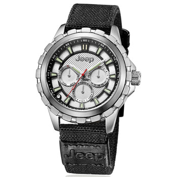 【jeep男士手表】吉普(jeep) 牧马人系列三眼小秒盘 夜光防水石英表