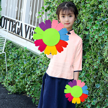 仿真荷叶道具荷叶拍照舞蹈道具清风荷影幼儿园道具荷叶伞荷花绿叶yb