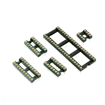圆孔ic插座 芯片底座 集成电路插座 单片机座 dip-8 14-16 20 40 dip