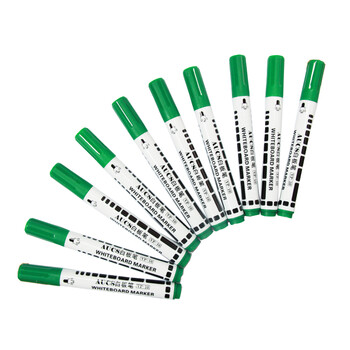 AUCS 白板笔水性可擦易擦 控笔训练幼儿园笔 办公会议教学培训办公儿童白板笔彩色 绿色10支/盒 AUCS 白板笔水性可擦易擦 控笔训练幼儿园笔 办公会议教学培训办公儿童白板笔彩色 绿色10支/盒