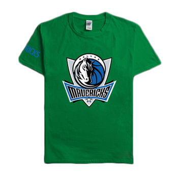 达拉斯小牛队服休闲球衣训练男t恤短袖运动篮球 爱尔兰绿 s