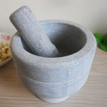 青石臼 大号 蒜臼捣蒜器捣药罐蒜泥器捣芝麻蒜窝山东泰山特产