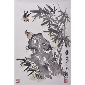 李炳辉《春之声》中国国画院研究员06拍卖已结束高俊杰《秀才从军诗