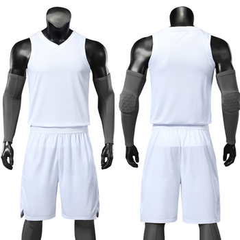 2018新款全篮球服定制威少球衣吸汗纯色篮球服定制diy印号 白色 5xl