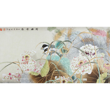 韩钧钰《荷塘清韵》06拍卖已结束陶元墉《鹿鸣春晓》06拍卖已结束