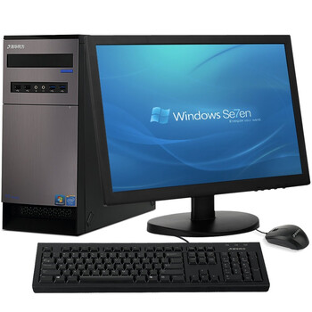清华同方（THTF）精锐X700-BI05 19英寸 台式电脑(i3-4160 4GB 500G 双PCI 后置COM 前置4口USB Win7）
