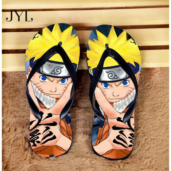火影忍者拖鞋图片定制鸣人我爱罗佐助沙滩人字拖夏款男女凉鞋拖鞋 16