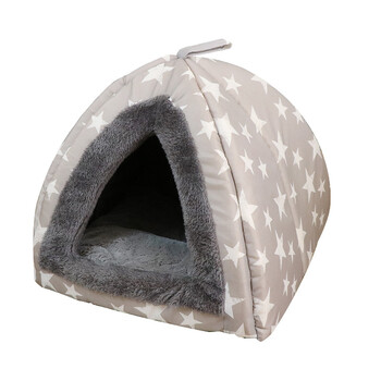 窝猫帐篷猫咪狗狗窝加厚防水猫睡袋宠物泰迪英短猫窝 三角帐篷 l-大型