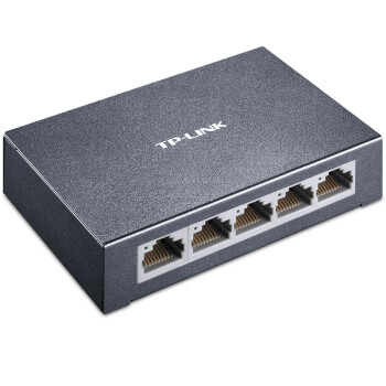 普联（TP-LINK） 5口百兆交换机 4口监控网络网线分线器 分流器 金属机身 TL-SF1005D