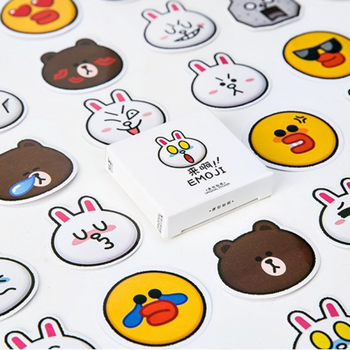 家装软饰 墙贴/装饰贴 欧斯洛(oussirro) 可爱卡通line手帐贴纸贴画