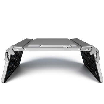 B.O.W航世 HB066 键盘 无线蓝牙键盘 办公键盘 折叠便携 64键 手机平板ipad键盘 超薄巧克力按键 白色