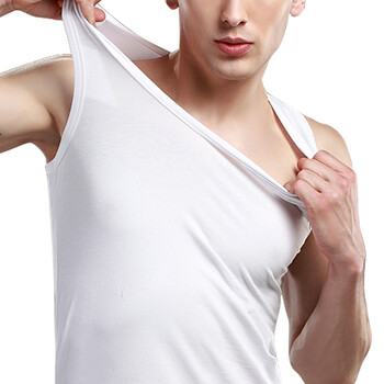 正品07白背心男士夏季汗衫07体能训练服无袖休闲紧身上衣圆领速干透气