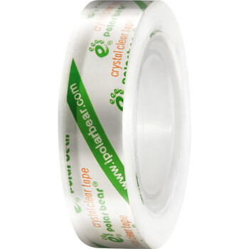 北极熊（Polar bear）高透明文具胶带高粘小胶带学生错题整理学习办公用品12mm*18m（窄型）12卷装CC-1212 