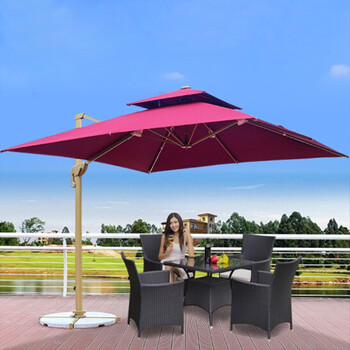 户外遮阳伞罗马伞大伞庭院伞岗亭伞室外太阳伞咖啡厅外摆遮阳伞 需要