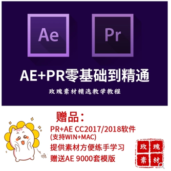 AE视频教程PR教程视频软件剪辑零基础入门精