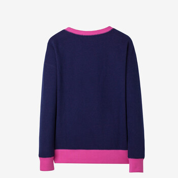 Baleno/班尼路女装新品学院风女卫衣 甜美宽松圆领套头衫 牡丹 M
