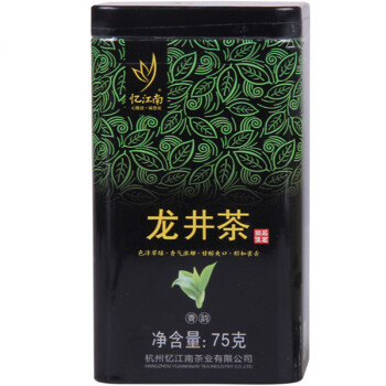 忆江南 绿茶 龙井茶 罐装 75g *12件