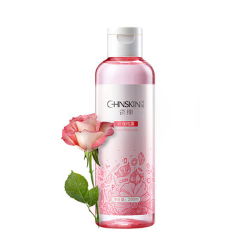 瓷肌chnskin)玫瑰纯露200ml(补水亮肤 爽肤水护肤品)新旧包装随机发货