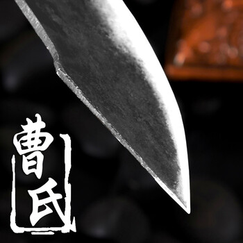 曹家刀 剥皮刀剔骨刀杀猪尖刀水果刀 手工锻打夹钢刀具