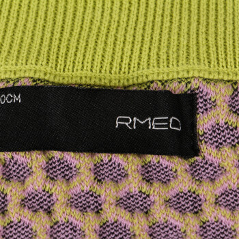 RMEO/浪漫一身2016秋装新款 百搭毛针织腰裙修身短款高腰包臀裙84477802 黄绿点 L