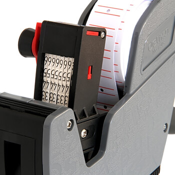 得力(deli)8位质感图纹单排标价机/打码器/标价机 灰色 得力(deli)8位质感图纹单排标价机/打码器/标价机 灰色