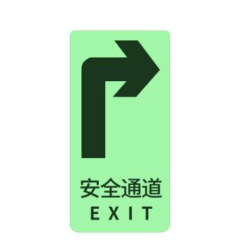 安全通道小心臺階小心地滑提示標誌安全通道右轉實心字地貼5件套支持