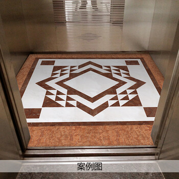 电梯垫子3d图案地毯pvc电梯轿厢垫加厚耐磨防水客梯地垫 星期垫 定制