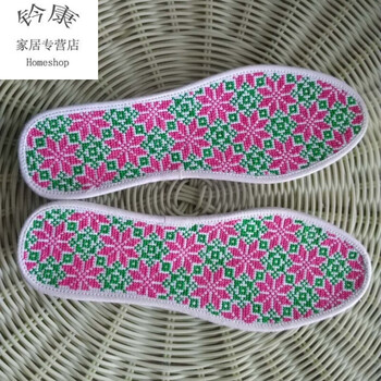 斯宝路 手工鞋垫十字绣成品男女款布加厚传统几何图案 小八角现货 34