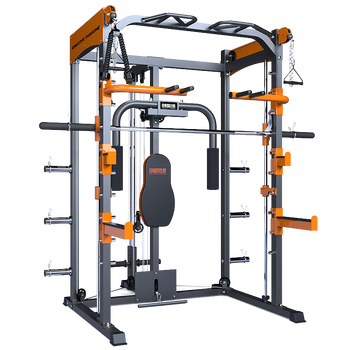 9900史密斯架 配100kg包胶杠铃片