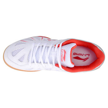 李宁乒乓球鞋男女款运动鞋 乒乓球专用鞋透气防滑 白红39 李宁乒乓球鞋男女款运动鞋 乒乓球专用鞋透气防滑 白红39