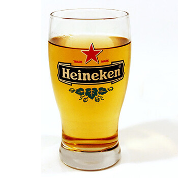 创意玻璃啤酒杯水杯 扎啤大杯子 喜力330ml