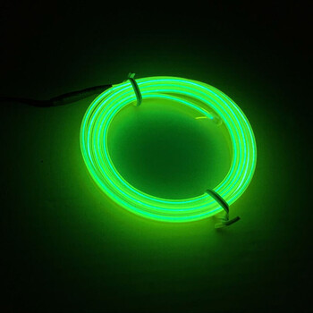 动感汽车冷光线led灯氛围灯带改装冷光灯条车用 冷光线1米 驱动荧光绿