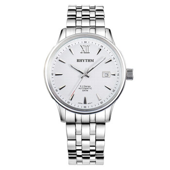 丽声(rhythm)男表原装进口全自动机械表 男士手表时尚商务腕表 夜光