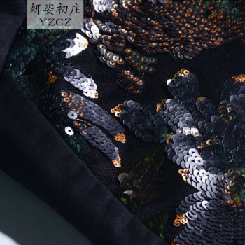 妍姿初庄 棒球服 卫衣外套 女时尚套装2015新款秋装高端卫衣套装休闲运动套装运动服两件套 黑色 XXL
