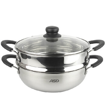 
                                        爱仕达ASD不锈钢复底单层蒸锅火锅 电磁炉通用烹饪锅具QJ1526 26cm                