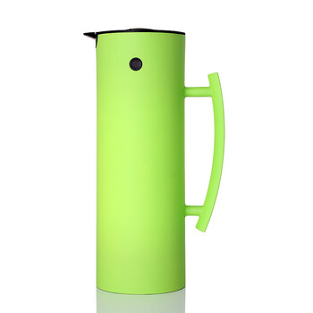 家用热水瓶暖水瓶热水壶保温壶保温瓶玻璃内胆茶瓶暖壶 橡胶漆 绿色1l