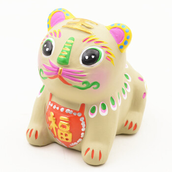 泥人摆件泥人礼品摆件简约捏制工艺品民间礼品礼物泥人人偶手工艺品