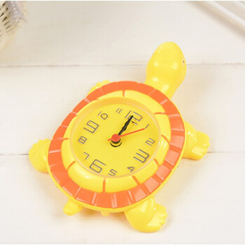 乌龟模型摆件定时闹钟创意学生个性现代简约床头卧室可爱 乌龟黄