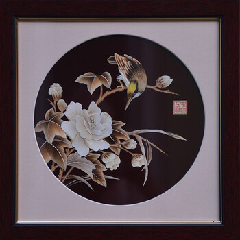 拍卖已结束06241琉璃渠 麦秸画 段计龙作品 麦秆画 手工艺品 非遗