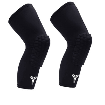 卓逸 科比篮球护膝蜂窝状防撞詹姆斯护膝护腿欧文运动护膝男女夏季薄