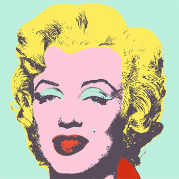 美国波普艺术经典 安迪 沃霍尔 warhol 梦露无框画前卫色彩装饰画 d11