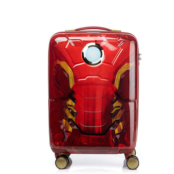 拉杆箱ad2/af9 蜘蛛侠钢铁侠美国队长20寸儿童登机旅行箱 钢铁侠 24寸