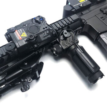 玩具抢水蛋抢改装战术型激光手电装备 peq电池盒【红点,黑色】 peq